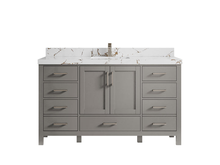 Malibu 60 in. W x 22 in. D Single Sink Bathroom Vanity - photo 37