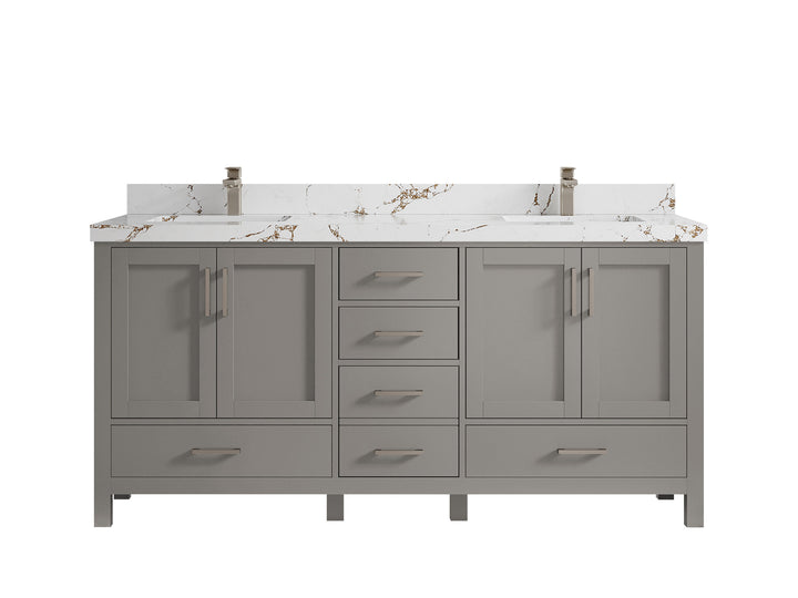 Malibu 72 in. W x 22 in. D Double Sink Bathroom Vanity - photo 37