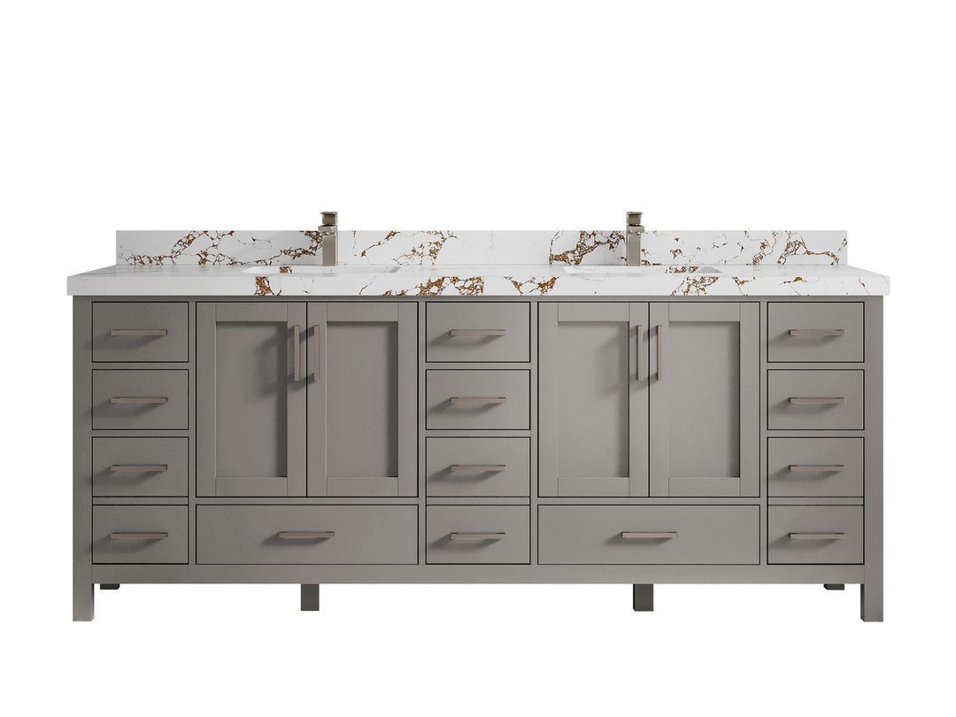 Malibu 84 in. W x 22 in. D Double Sink Bathroom Vanity