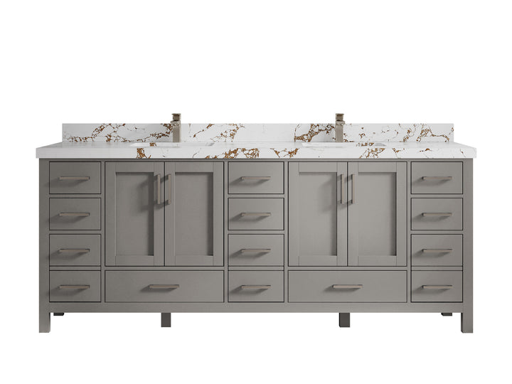 Malibu 84 in. W x 22 in. D Double Sink Bathroom Vanity - photo 37
