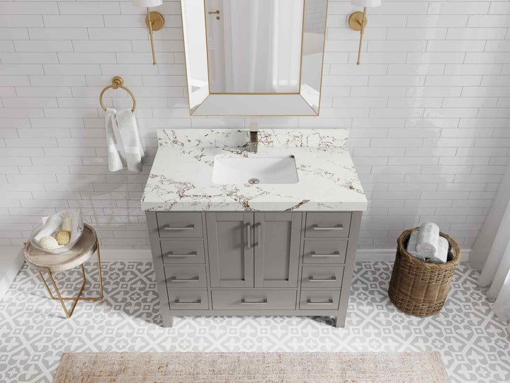 Malibu 42 in. W x 22 in. D Single Sink Bathroom Vanity - photo 36