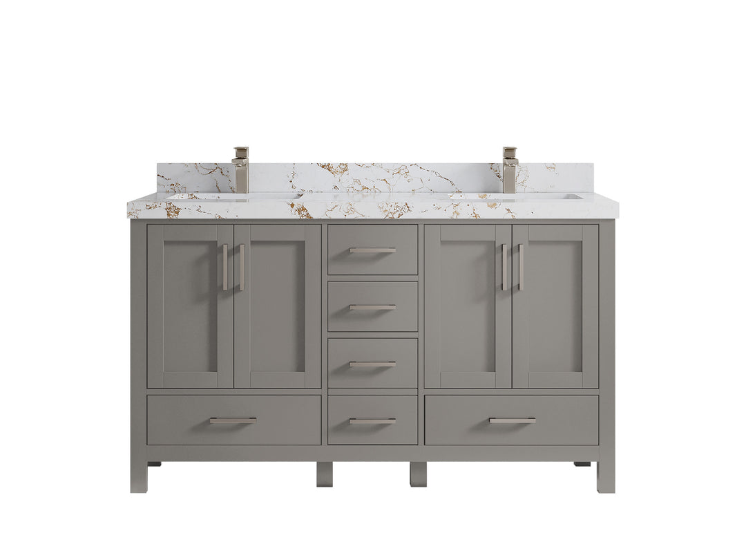 Malibu 60 in. W x 22 in. D Double Sink Bathroom Vanity