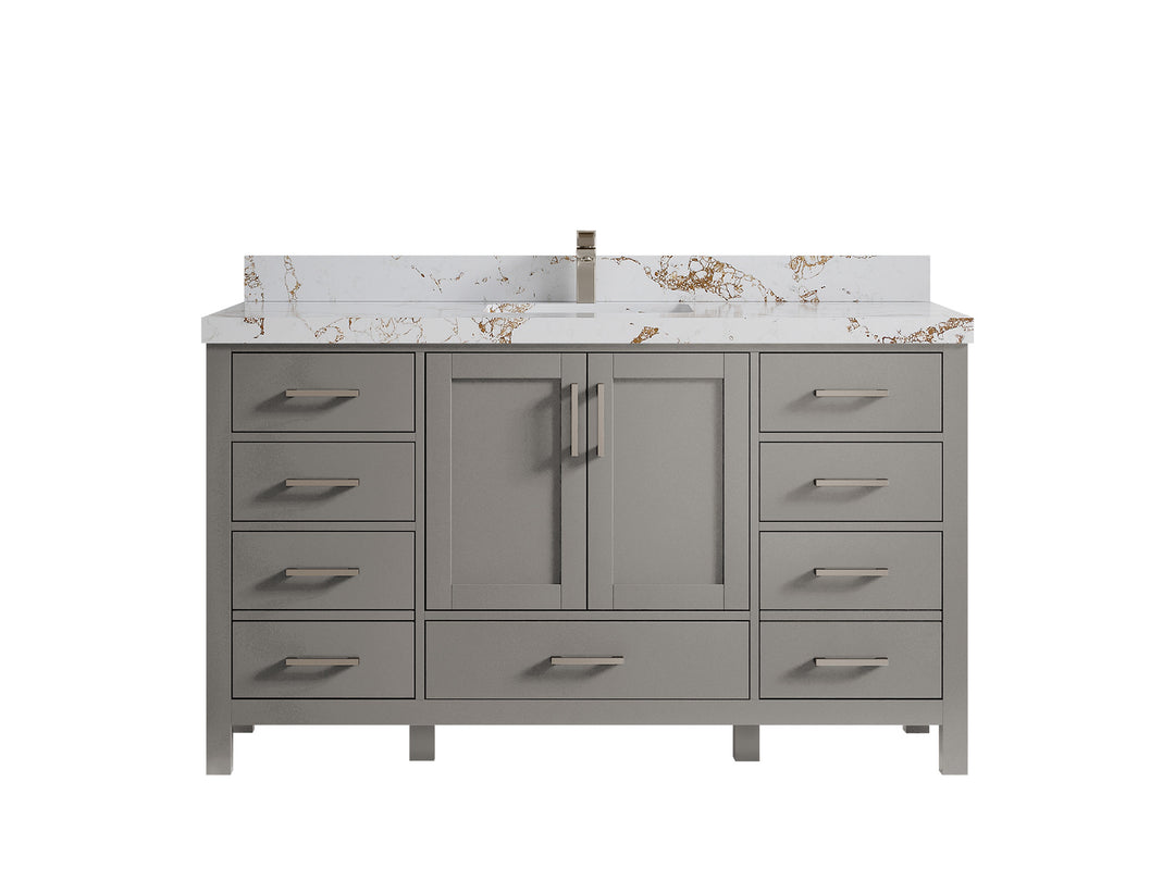 Malibu 60 in. W x 22 in. D Single Sink Bathroom Vanity
