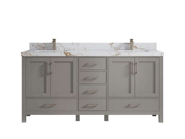 Malibu 72 in. W x 22 in. D Double Sink Bathroom Vanity - photo 39