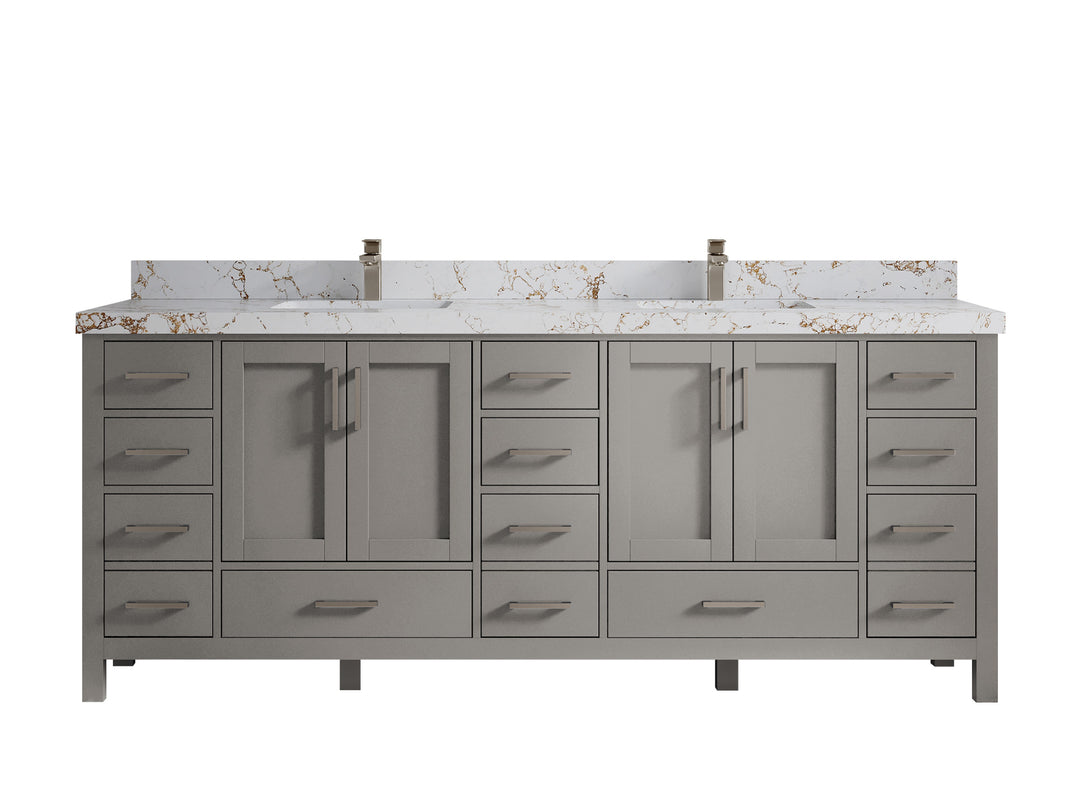 Malibu 84 in. W x 22 in. D Double Sink Bathroom Vanity