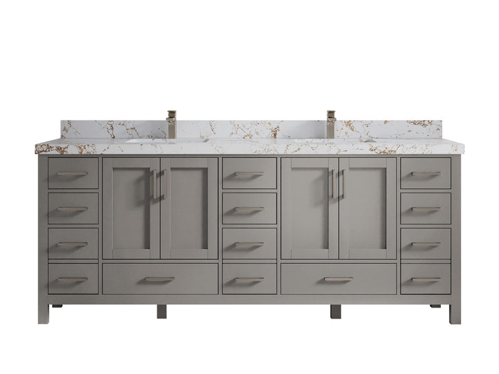 Malibu 84 in. W x 22 in. D Double Sink Bathroom Vanity - photo 39