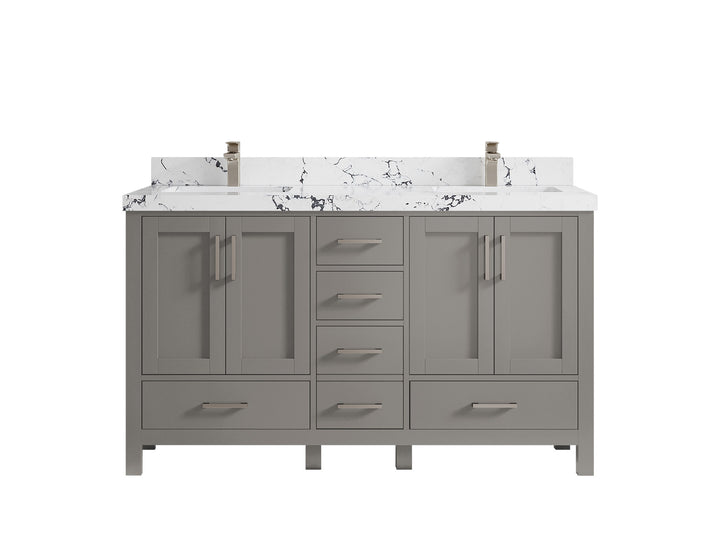 Malibu 60 in. W x 22 in. D Double Sink Bathroom Vanity - photo 41