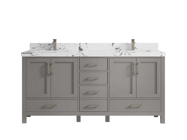 Malibu 72 in. W x 22 in. D Double Sink Bathroom Vanity - photo 41
