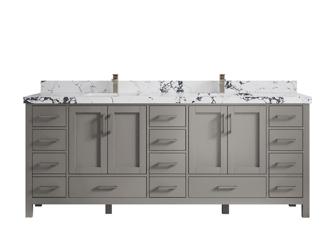 Malibu 84 in. W x 22 in. D Double Sink Bathroom Vanity
