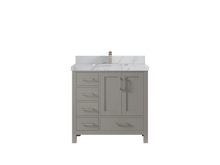 Malibu 36 in. W x 22 in. D Bathroom Vanity Center Sink 2 - photo 43