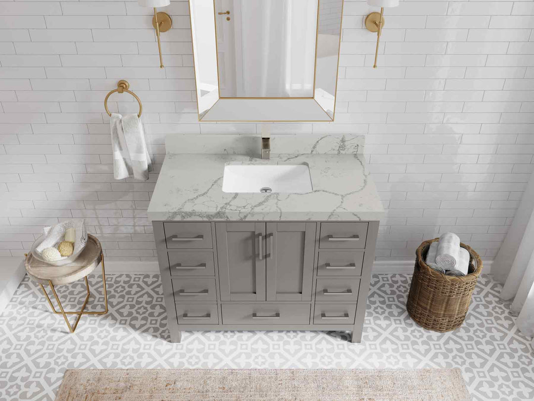 Malibu 42 in. W x 22 in. D Single Sink Bathroom Vanity