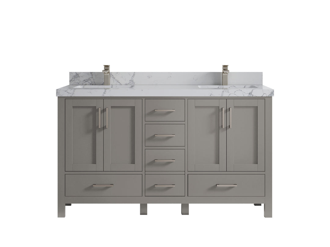 Malibu 60 in. W x 22 in. D Double Sink Bathroom Vanity