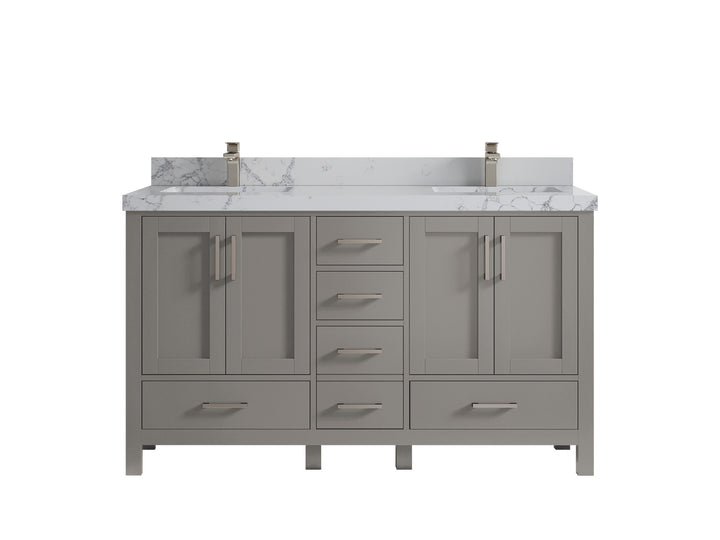 Malibu 60 in. W x 22 in. D Double Sink Bathroom Vanity - photo 43