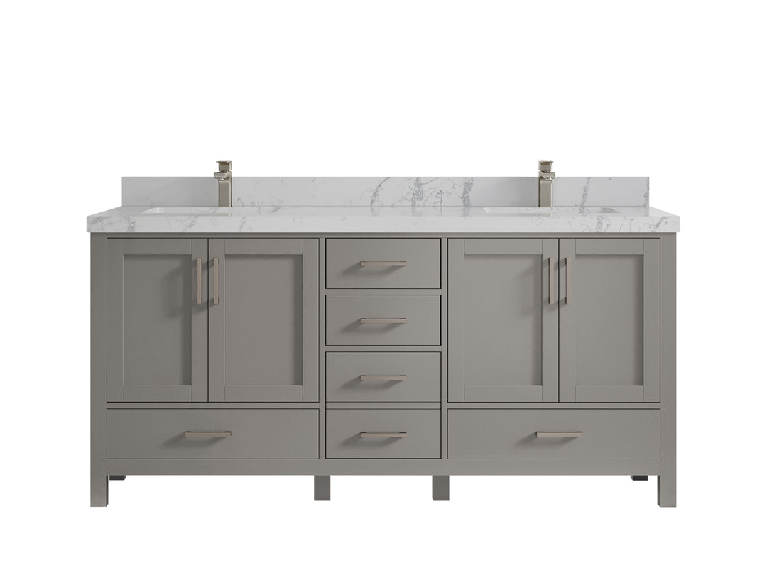 Malibu 72 in. W x 22 in. D Double Sink Bathroom Vanity