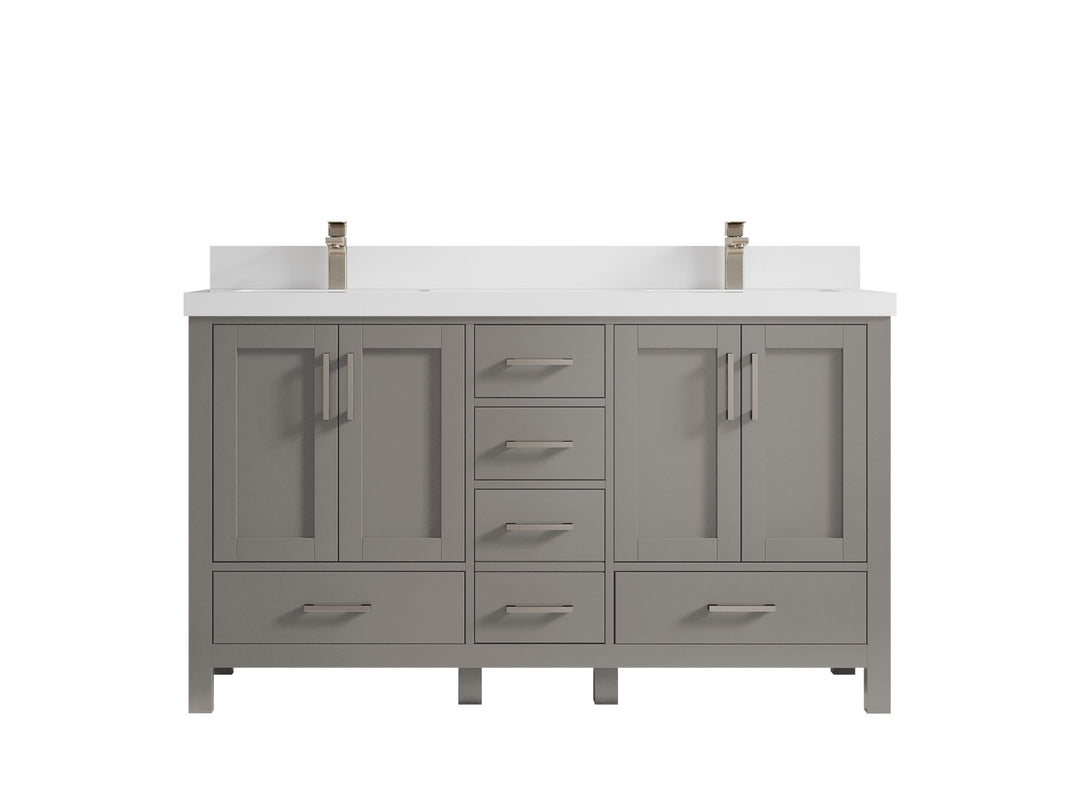 Malibu 60 in. W x 22 in. D Double Sink Bathroom Vanity
