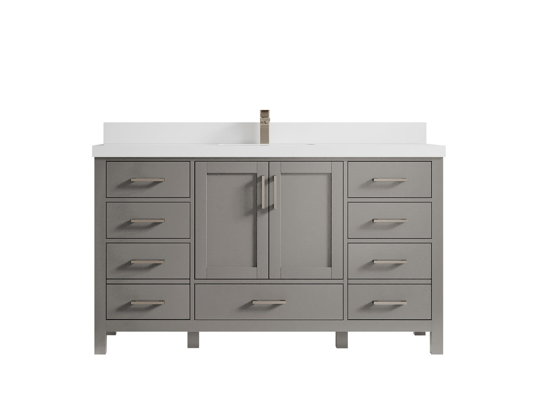 Malibu 60 in. W x 22 in. D Single Sink Bathroom Vanity