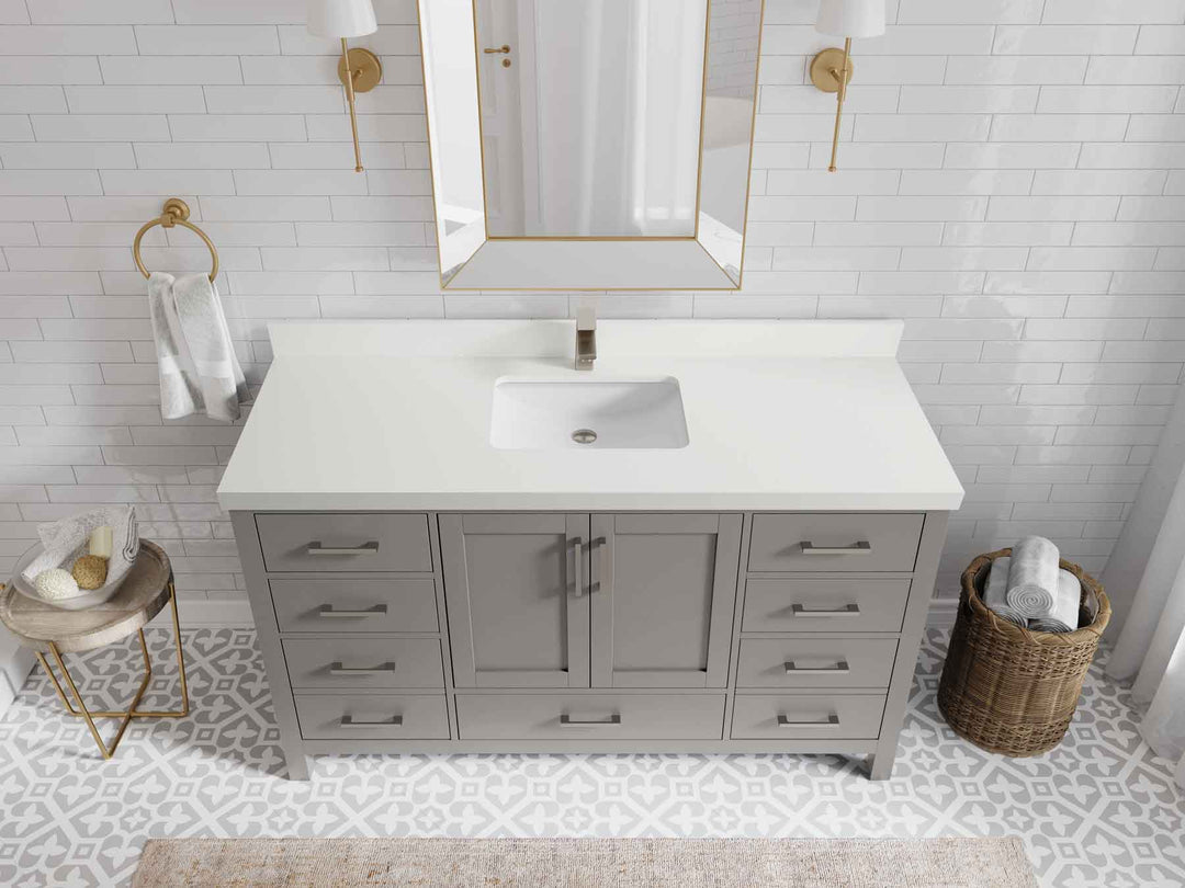 Malibu 60 in. W x 22 in. D Single Sink Bathroom Vanity