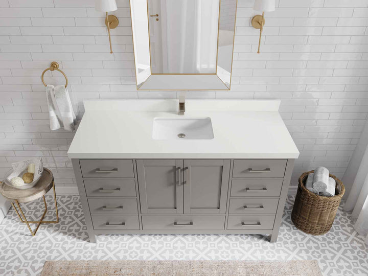 Malibu 60 in. W x 22 in. D Single Sink Bathroom Vanity - photo 44