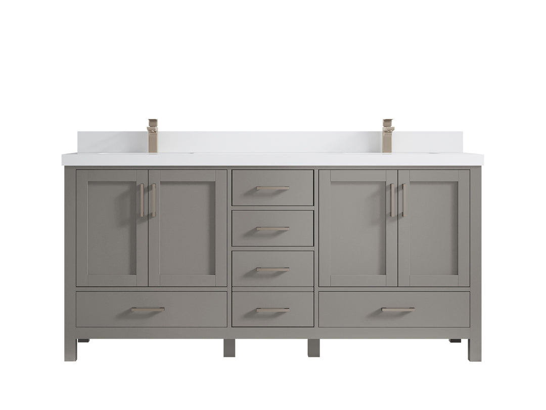 Malibu 72 in. W x 22 in. D Double Sink Bathroom Vanity
