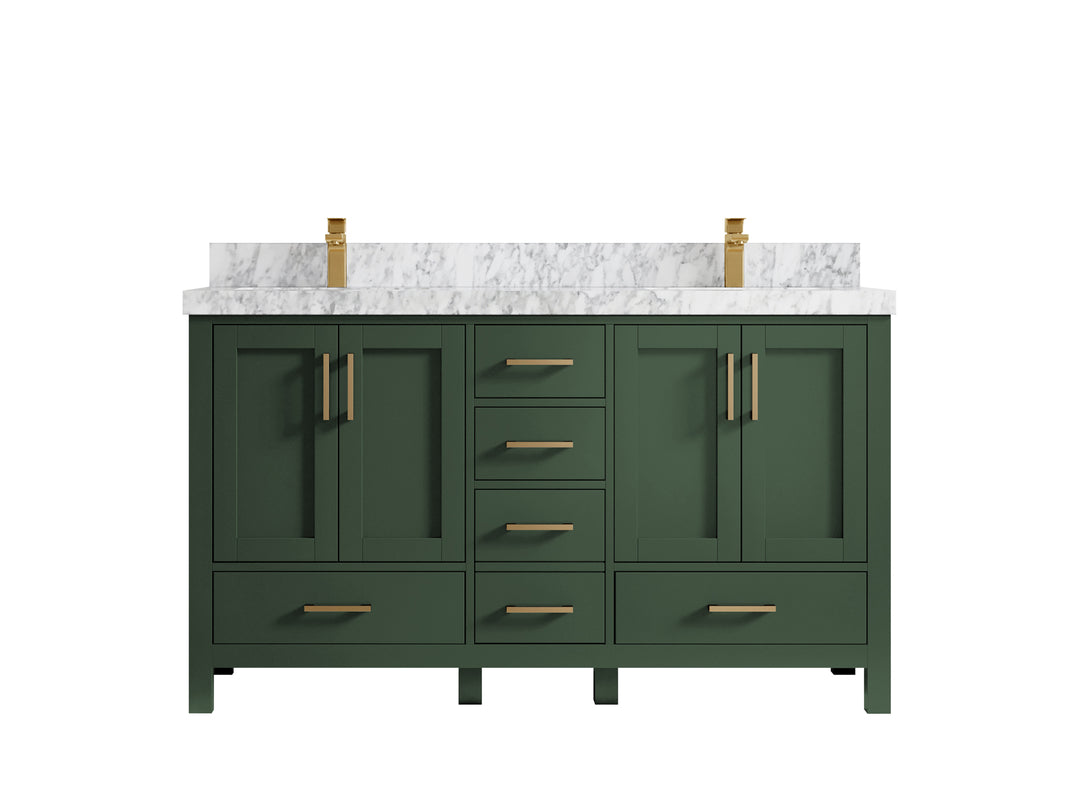 Malibu 60 in. W x 22 in. D Double Sink Bathroom Vanity