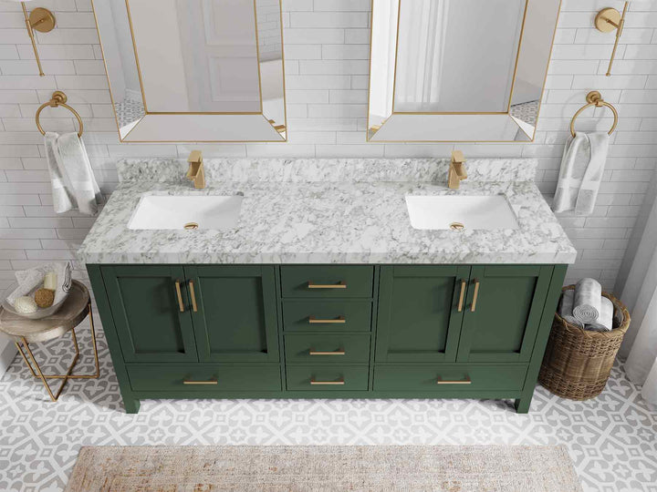 Malibu 72 in. W x 22 in. D Double Sink Bathroom Vanity - photo 10