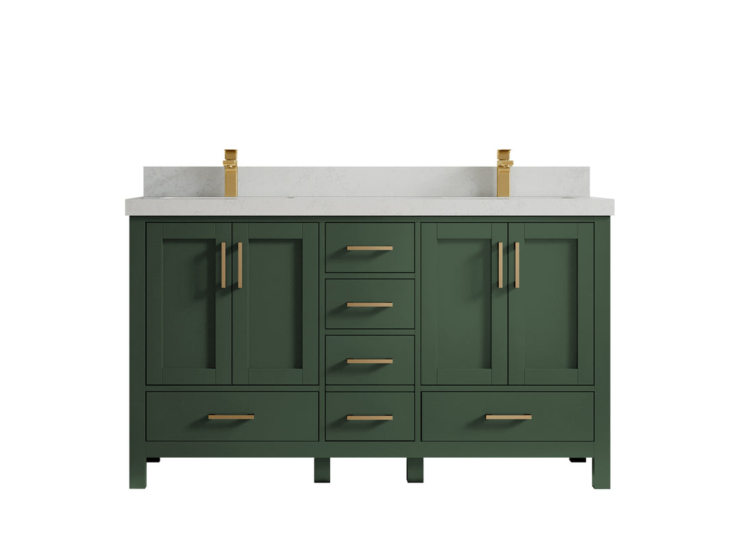 Malibu 60 in. W x 22 in. D Double Sink Bathroom Vanity