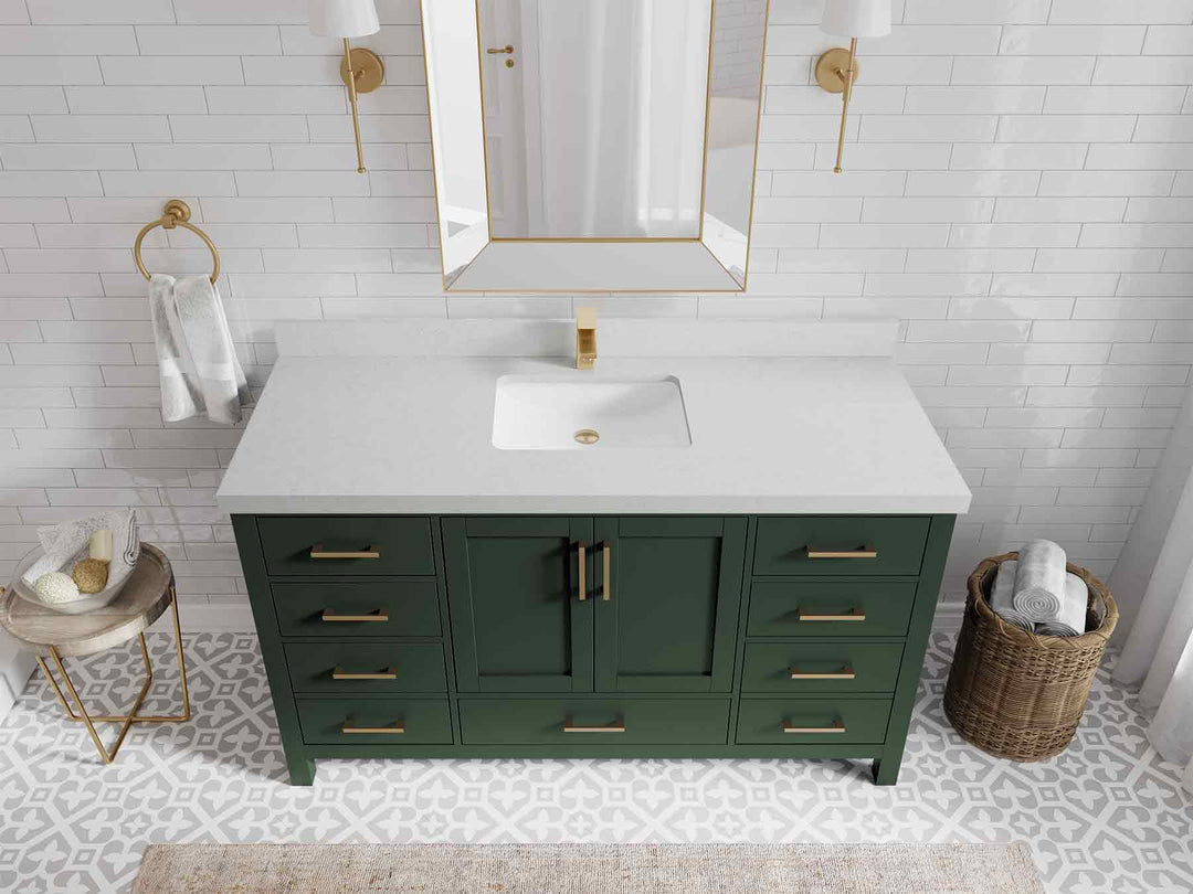 Malibu 60 in. W x 22 in. D Single Sink Bathroom Vanity