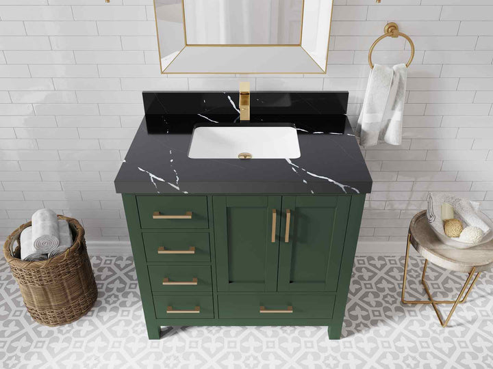 Malibu 36 in. W x 22 in. D Bathroom Vanity Center Sink 2 - photo 8