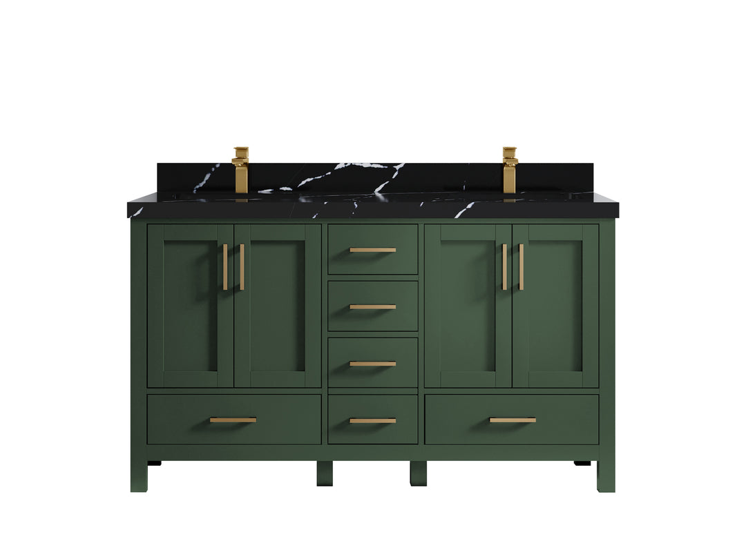 Malibu 60 in. W x 22 in. D Double Sink Bathroom Vanity