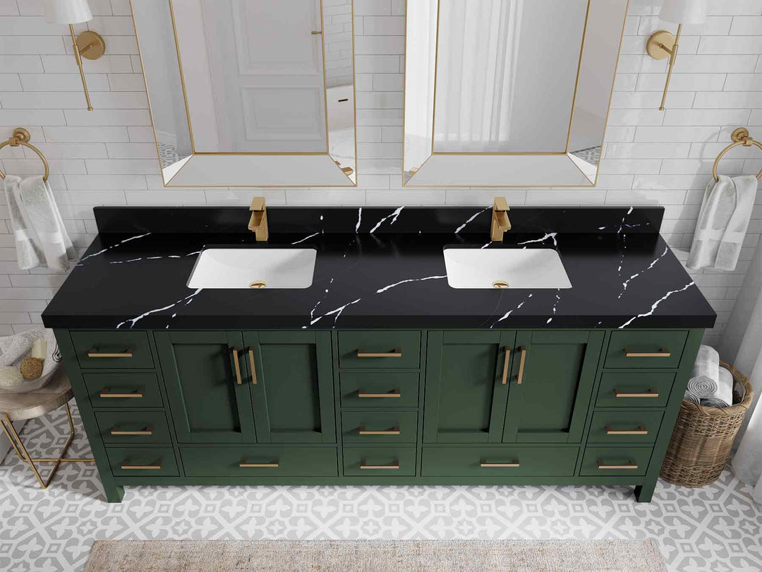 Malibu 84 in. W x 22 in. D Double Sink Bathroom Vanity