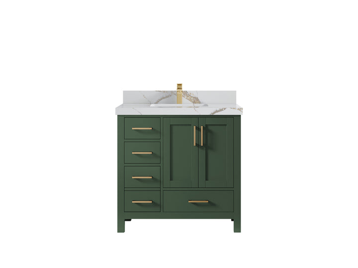 Malibu 36 in. W x 22 in. D Bathroom Vanity Center Sink 2 - photo 15
