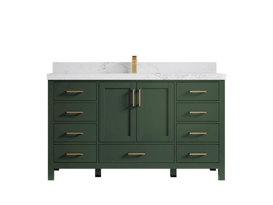 Malibu 60 in. W x 22 in. D Single Sink Bathroom Vanity