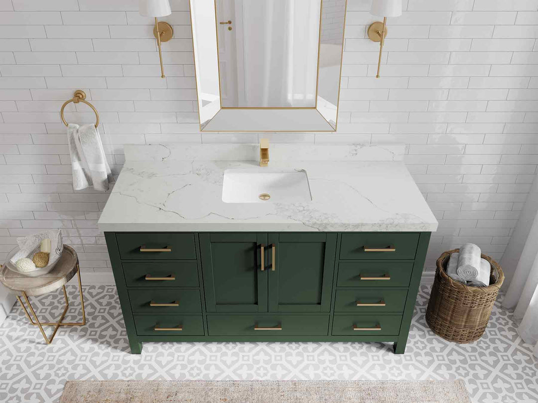 Malibu 60 in. W x 22 in. D Single Sink Bathroom Vanity