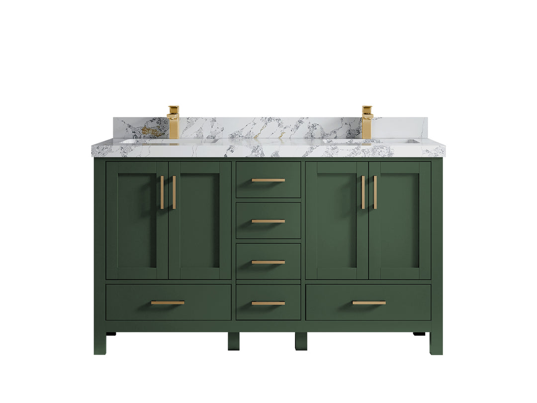 Malibu 60 in. W x 22 in. D Double Sink Bathroom Vanity