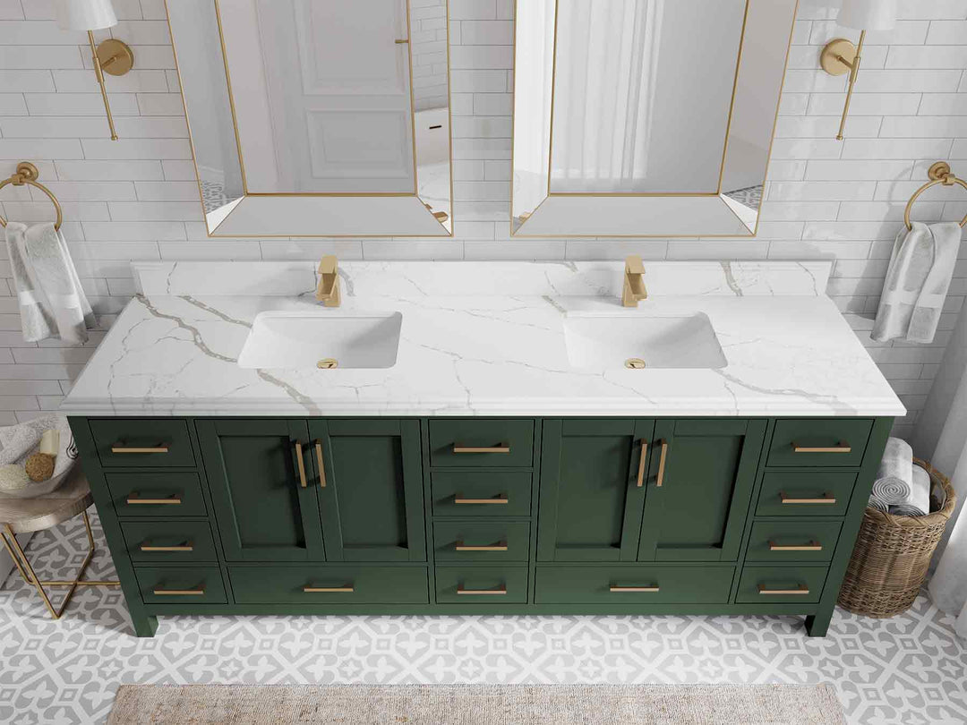 Malibu 84 in. W x 22 in. D Double Sink Bathroom Vanity