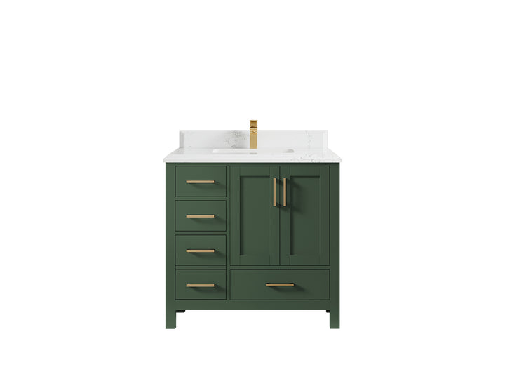 Malibu 36 in. W x 22 in. D Bathroom Vanity Center Sink 2 - photo 27