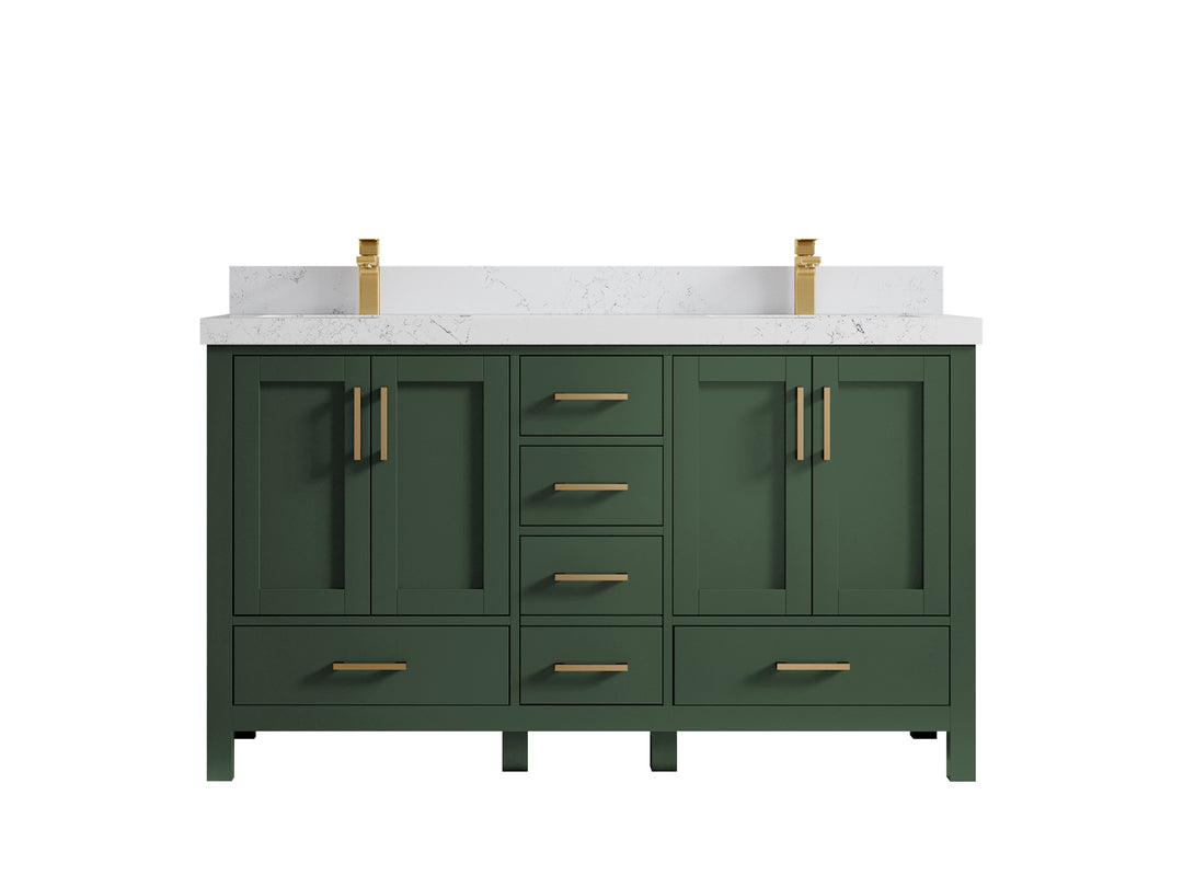 Malibu 60 in. W x 22 in. D Double Sink Bathroom Vanity