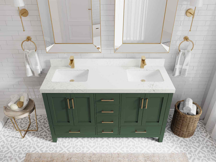 Malibu 60 in. W x 22 in. D Double Sink Bathroom Vanity - photo 30