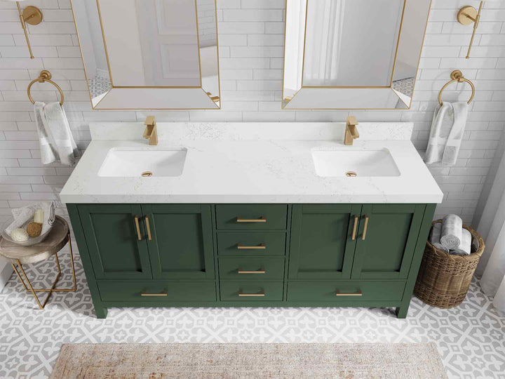 Malibu 72 in. W x 22 in. D Double Sink Bathroom Vanity - photo 30