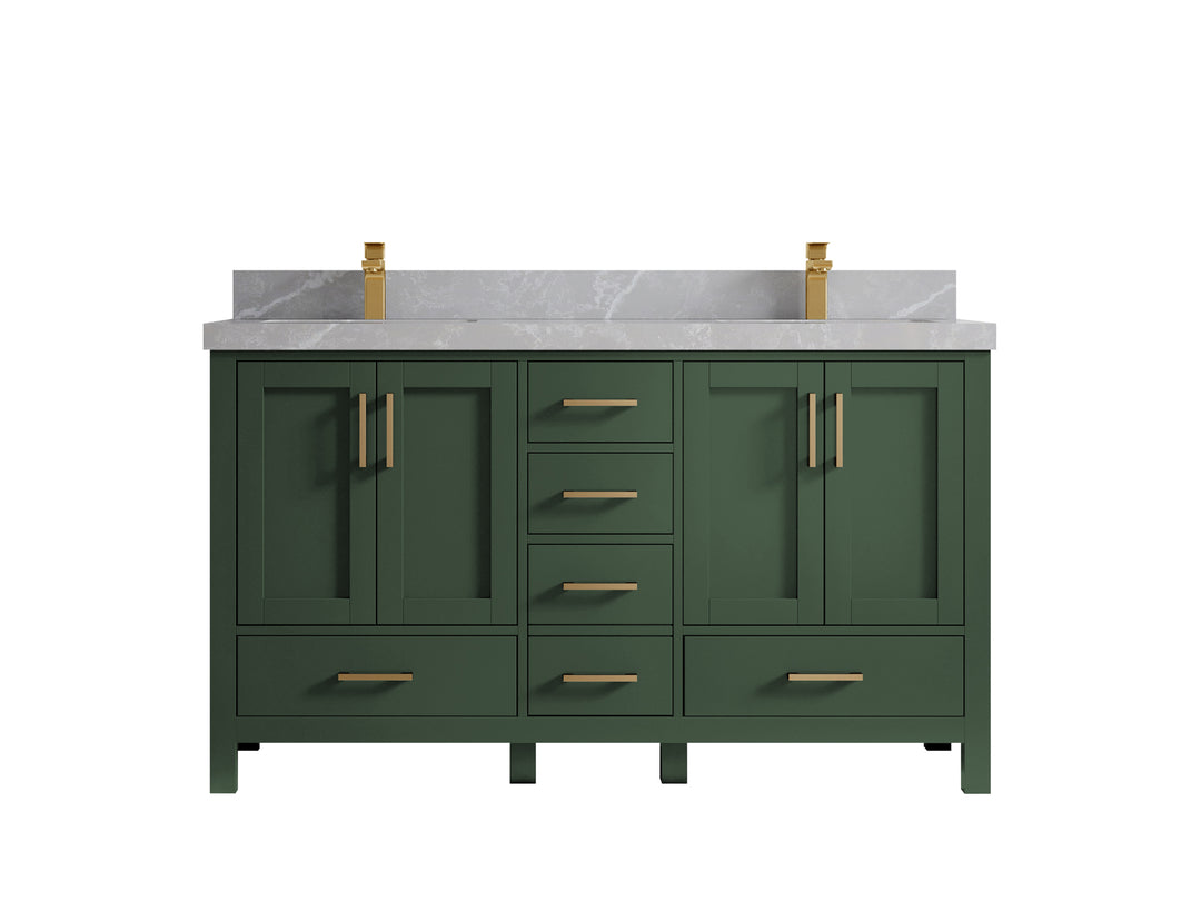 Malibu 60 in. W x 22 in. D Double Sink Bathroom Vanity