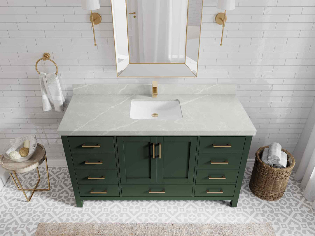 Malibu 60 in. W x 22 in. D Single Sink Bathroom Vanity