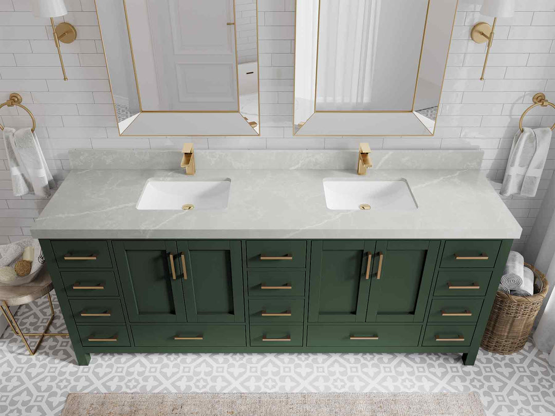 Malibu 84 in. W x 22 in. D Double Sink Bathroom Vanity