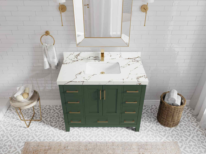 Malibu 42 in. W x 22 in. D Single Sink Bathroom Vanity - photo 36