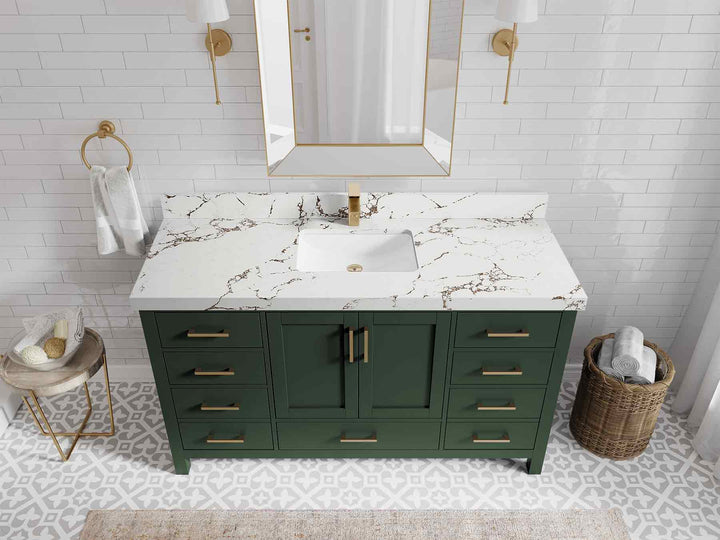 Malibu 60 in. W x 22 in. D Single Sink Bathroom Vanity - photo 36