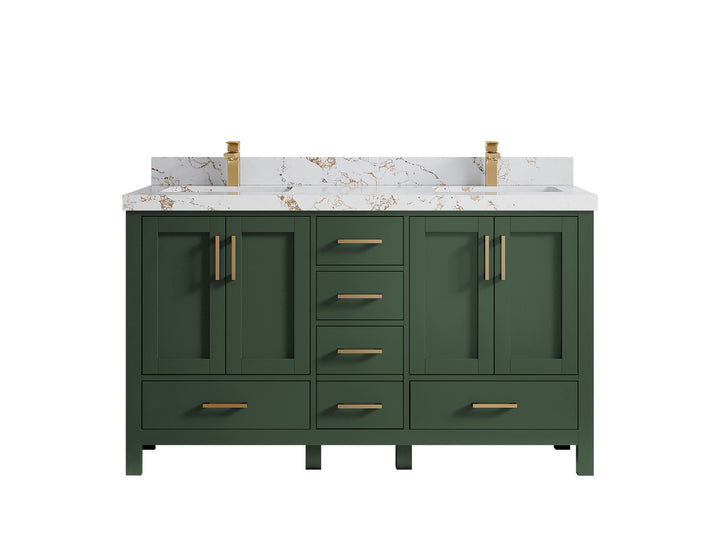 Malibu 60 in. W x 22 in. D Double Sink Bathroom Vanity - photo 39