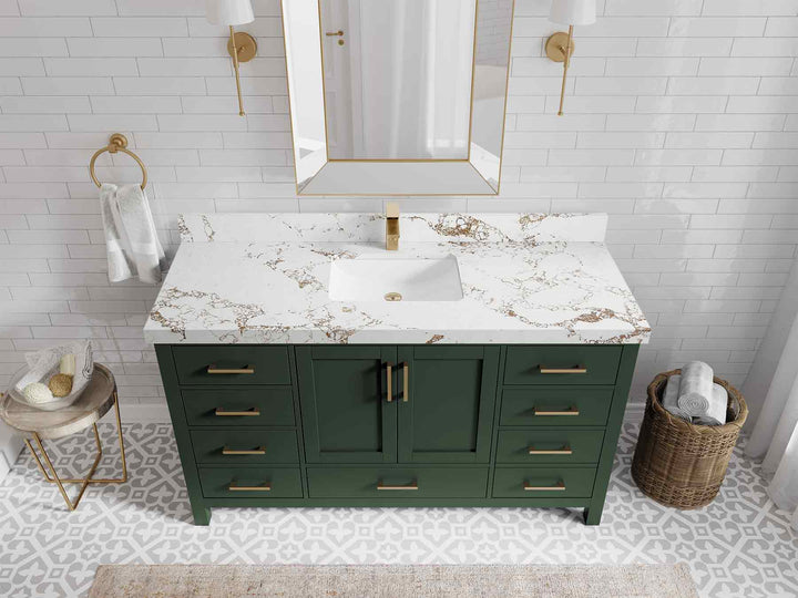 Malibu 60 in. W x 22 in. D Single Sink Bathroom Vanity - photo 38