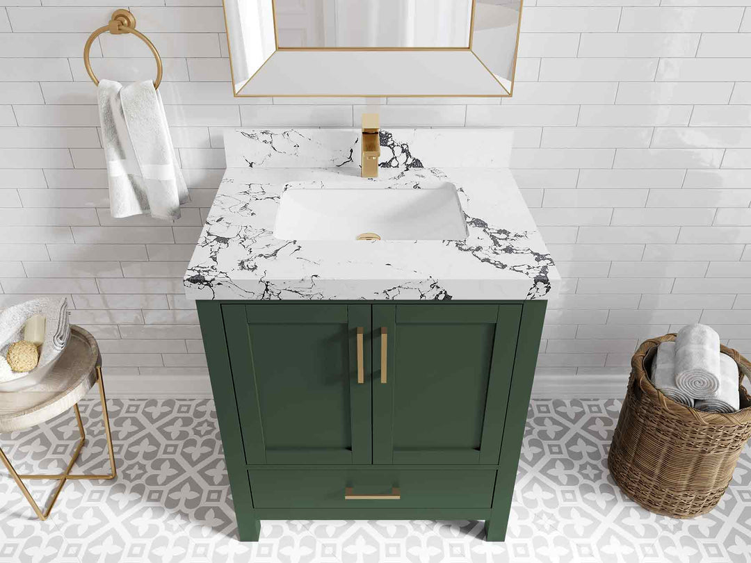 Malibu 30 in. W x 22 in. D Single Sink Bathroom Vanity