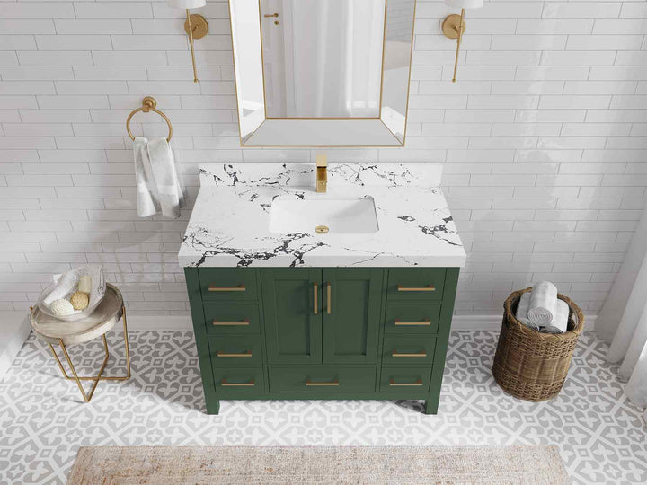 Malibu 42 in. W x 22 in. D Single Sink Bathroom Vanity - photo 40