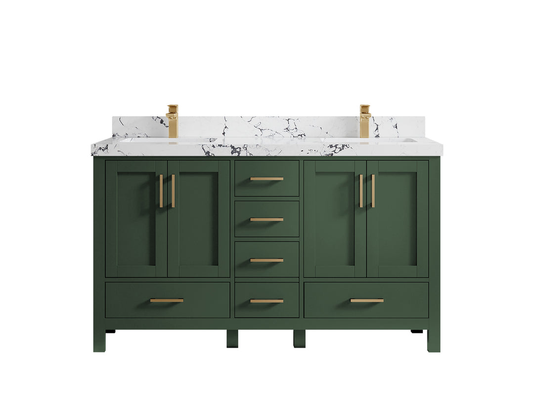 Malibu 60 in. W x 22 in. D Double Sink Bathroom Vanity