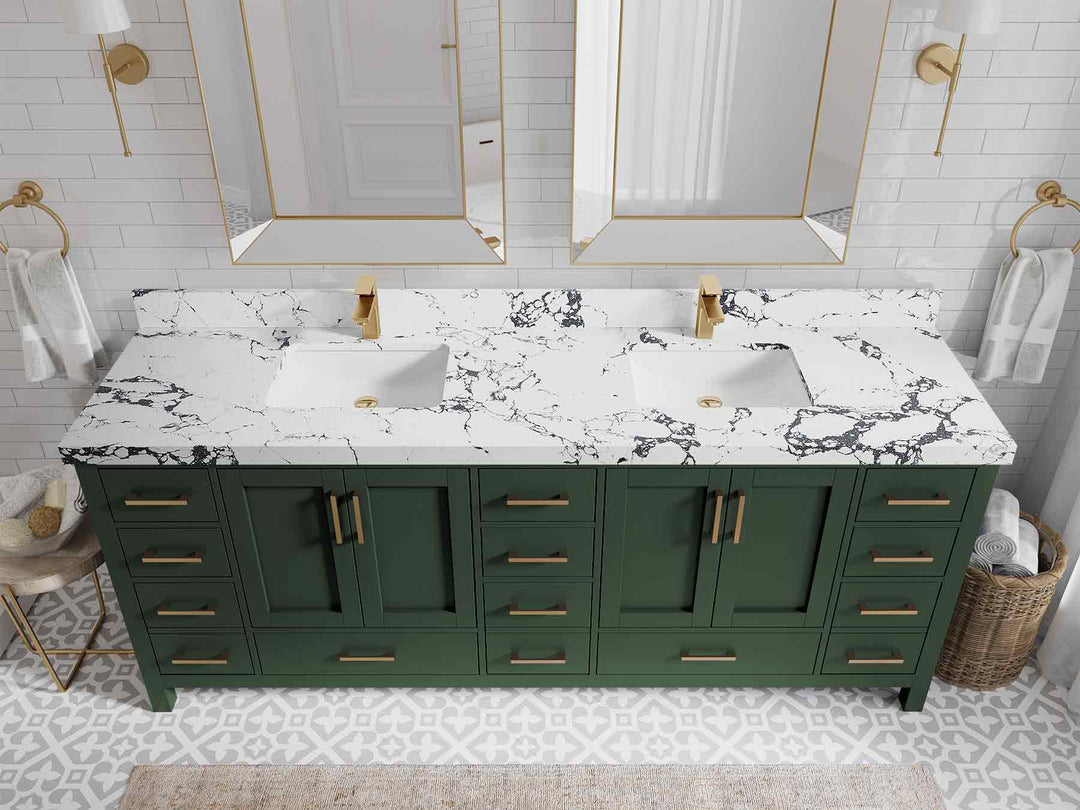 Malibu 84 in. W x 22 in. D Double Sink Bathroom Vanity